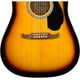 thumbnail image 4 of Guitarra acústica Fender Dreadnought - Paquete Sunburst con bolsa, afinador, correa, cuerdas, bobinadora, púas, lecciones y DVD instructivo de Austin Bazaar, 4 of 5