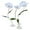 Blue, variant on CNCEST 71" Three-Head Artificial Wedding Flower with Standing Stems and Base,Giant Flower Artificial Flowers for Wedding Background Decor,Shop Window,Photography,Banquet(Pink, 71in)