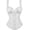 White, variant on Corset Top Women Lingerie Bustier Zipper Strap Plus Size Ladies Basques Black 4XL