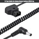 thumbnail image 4 of Cable Andoer Coiled 98cm / 38.5inch D-Tap 2Pin Macho a DC 5.5 * 2.1mm Cable Adaptador Extensión Línea elástica Accesorio Reemplazo para V-Mount Batería DSLR Cage Rig Fuente de alimentación Andoer Cable, 4 of 7