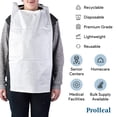 thumbnail image 3 of Proheal Disposable Adult Tissue Bibs (300 Pack) 16" x 33" Absorbent Front with Water Resistant Backing - Clothing Protectors for Eating, Dental Apron, Senior Citizens, and Babies, 3 of 5