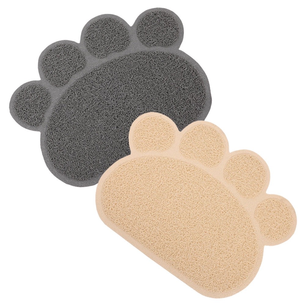 FENGGUIQU 2Pcs Thick Pet Mats Cat Litter Rug Safe Material Non Slip for Household Use