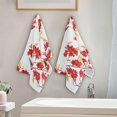 thumbnail image 3 of Winter Bullfinch Rowan Hand Towels 2 PCS, Xmas Red Birds Kitchen Towel Ultra Soft and Highly Absorbent,Decorative Fingertip Face Towel for Bathroom Hotel, 28.3"x14.4", 3 of 5