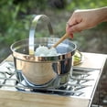 thumbnail image 3 of Stainless Steel Camping Rice Cooker, Folding Handle, Portable Picnic Pot, 3 of 7