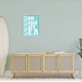 thumbnail image 2 of Stupell Industries Sun Sand Salt Sea Phrase Graphic Art White Framed Art Print Wall Art, Design by Alli Rogosich, 2 of 7