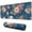 Pioneer Flower Floral-2, variant on Long Mouse Pads for Desk,Pioneer Flower Floral Print Pattern Desk Mats on Top Of Desks, Desk Mouse Pad Extra Large with 3mm Non-Slip Base and Stitched Edge for Gaming,Office,Work,Home 31.5"x11.8"