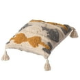 thumbnail image 5 of Deerlux 16" Handwoven Cotton Throw Pillow Cover Tufted Design Tassels Boho, 5 of 7