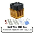 thumbnail image 4 of 1 Piece Golden DIY Northbridge Heatsink Cooler with 40mm Fan 12V 40x40x10mm 40x40x20mm Cooling Fan, 4 of 4