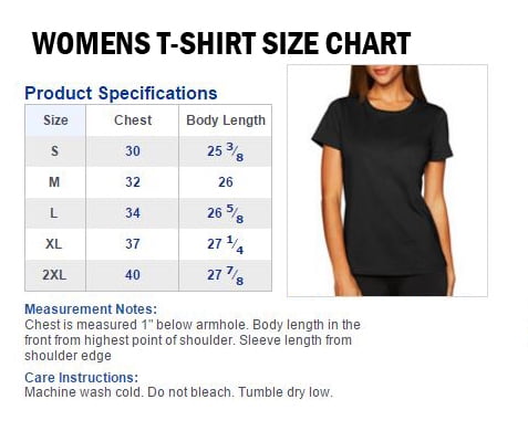 slim fit t shirt size chart