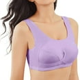 thumbnail image 5 of Lilgiuy Women's Bra Underwear Breathable Sleep Yoga Cotton Bra Beauty Back Bra，Purple，4 Fall Fashion 2022 Spring Winter, 5 of 5