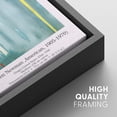 thumbnail image 4 of IDEA4WALL Framed Canvas Art Wall Decor The Beginning Master Aritst Barnett Newman Oil Painting Abstract Contemporary for Dorm Home Office - 16"x24", 4 of 4