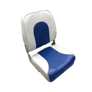 Gen3 Marine Classic High Back No Pinch Folding Boat Seat - Gray/Blue