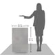 thumbnail image 2 of Calefactor Cristal Vertical Blanco a 550w CalorSolar 343CaSol-B3v Blanco, 2 of 9