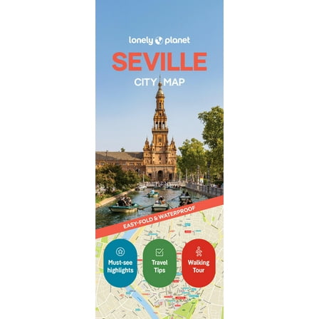Map Lonely Planet Seville City Map: Durable, Waterproof, Easy-Fold Planning Map with Attractions & Walking Tours, (Paperback)