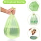 thumbnail image 3 of ZHAOCHENG Paquete de 100 bolsas para residuos orgánicos - Resistentes al desgarro - 50 x 60 cm - 5 rollos - Compostable - Biodegradable, 3 of 4
