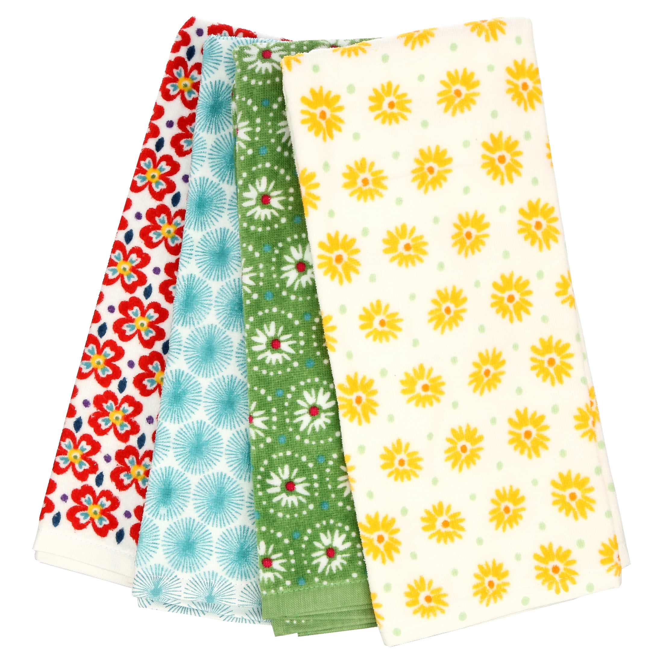 The Pioneer Woman Flea Market Kitchen Towel, Multicolor, 4 Piece