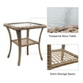 thumbnail image 6 of ATR ART to REAL Patio Wicker Rocking Furniture Sets,Rattan Rocker Chair Sets with Side Table for Porch, Khaki(Beige Wicker), 6 of 8
