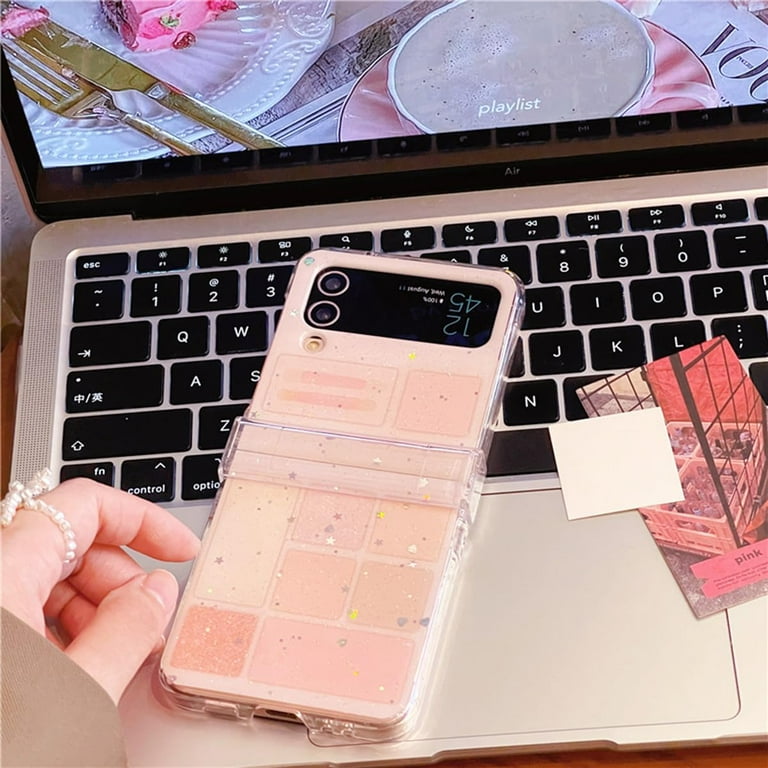 ♡lovely♡ Cute Case for Samsung Galaxy Z Flip 5 Kawaii Flower Print, Woman