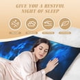 thumbnail image 3 of Naloa Blue Fire Cool Wolf Super Soft 20x60 Body Pillow Case,Long Side Hidden Zipper（PILLOWS ARE NOT INCLUDED）, 3 of 6