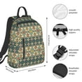 thumbnail image 3 of Naloa Traditional Tribal Aztec1 Print Lightweight DayBackpack Suitable for school, work, shopping, travel, etc., 3 of 5