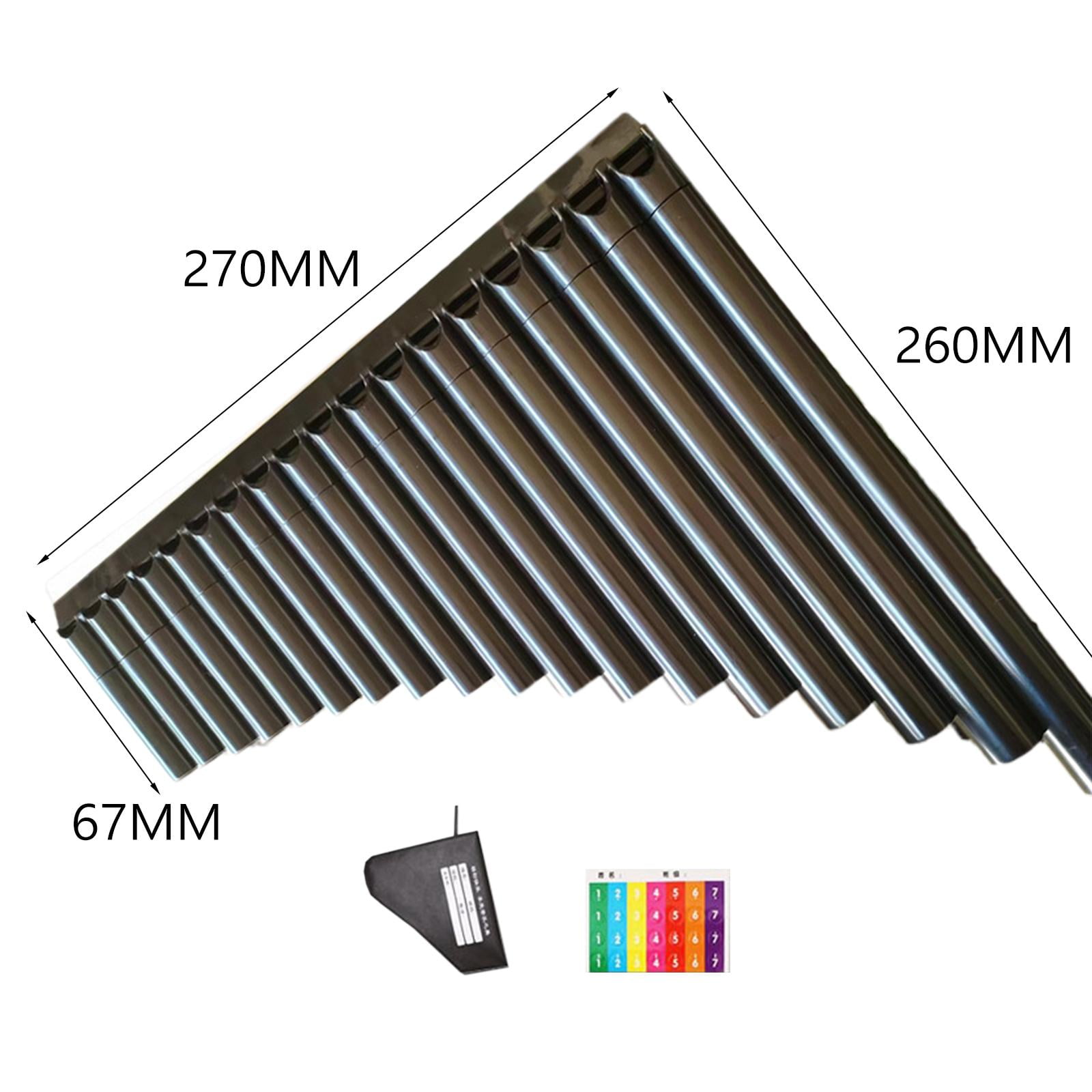 LeeQinersw Pan Flute C Tone 18 Tube Comfortable to Hold Handmade Easy Learning Folk Musical