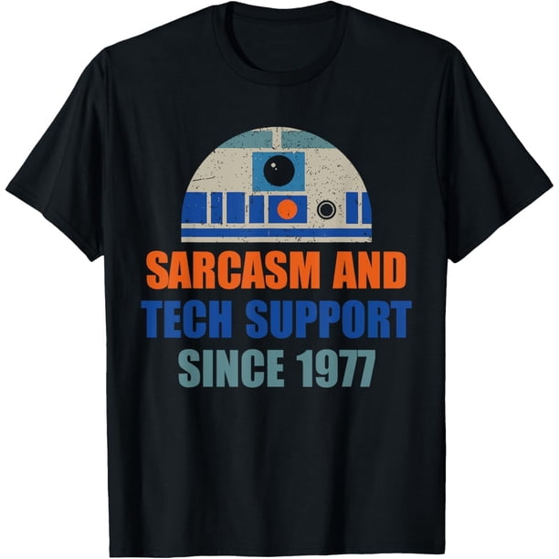 Sarcasm and Tech-Support Since-1977 - Camiseta de diseño divertido