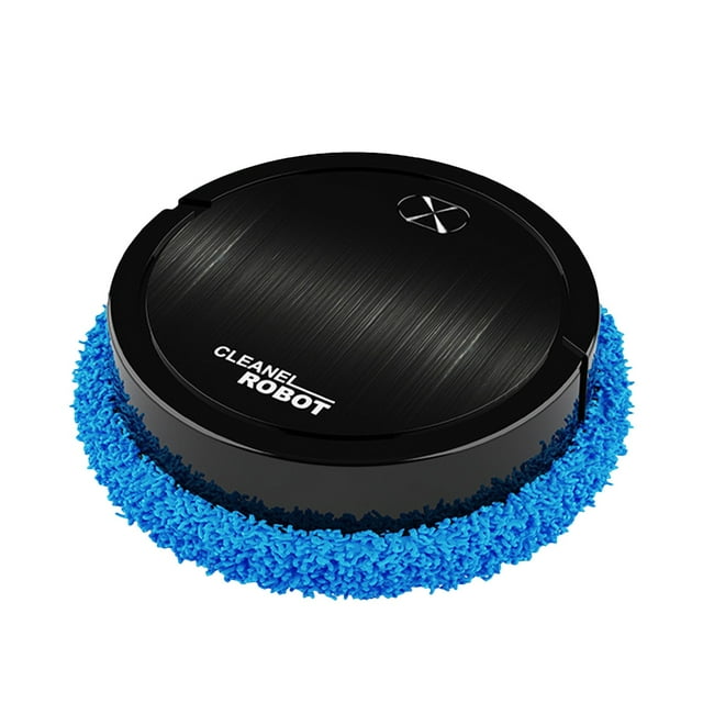 Floor Mop Machine for Home,Robot Mops for Floor Cleaning Intelligent Mopping Robot Fully Automatic Mopping Wet and Dry Double-Purpose Usb Charging Mopping Machine with Two Mops
