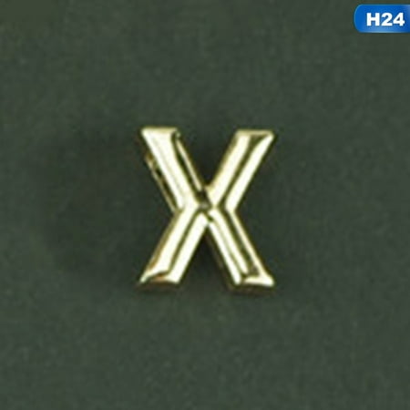 Three Initial Pendants Fancyleo 2 Pcs\/Set New Fashion 26 Letters Short Necklace Initial Chain Pendant Necklace Lover Gifts ()