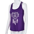 thumbnail image 5 of Gomelly Women Vest Scoop Neck Tank Top Fashion T Shirts Ladies Sexy Beach Pullover Sleeveless Tee Purple XL, 5 of 9