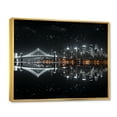 thumbnail image 2 of Designart "Maple Metropolis Luminescence" Canada Floater Framed Wall Art Living Room, 2 of 7