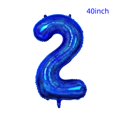 thumbnail image 2 of Globos hengximaoyi número 2 azul de 40" con corona, 2 of 4