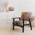 thumbnail image 2 of Designart « composition Kaleidoscope II » Fauteuil d'Appoint Rembourré Abstrait Orange - Fauteuil Moderne pour Chambre, 2 of 7