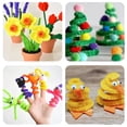 thumbnail image 6 of Hadanceo 200Pcs Colorful Twisting Rod Dense Hand Woven Flower Sticks for DIY Crafts Flexible Durable Iron Wire Perfect for Kindergarten Family Fun, 6 of 14