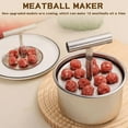 thumbnail image 3 of Stainless Steel Meatball Maker, 12-Hole Manual Push-Type Meat Baller Mold, Hand Pressure Multi-Function Meatball Press Tool for Efficient Kitchen Cooking, Easy to Clean Meatball Scoop Maker, 3 of 8