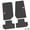 Black w/ Red & White insert, variant on Flextread Floor Mats for 07-13 Jeep Wrangler JK 2-Door - Mopar Licensed Factory Fit - Black w/ Jeep Wave w/o Wheel Insert - 100% Made in USA