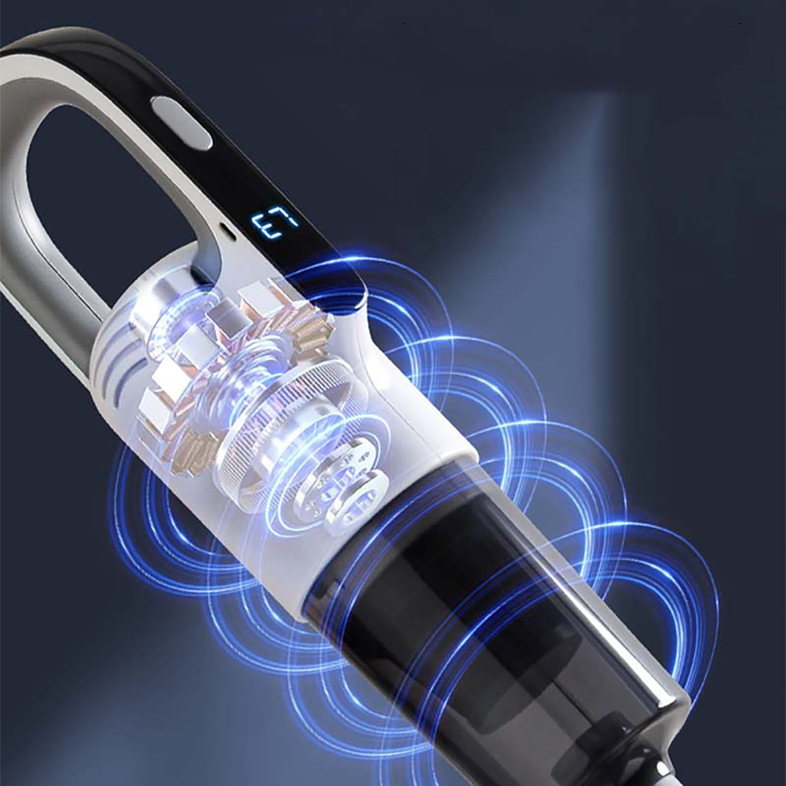 Fnyoxu Cordless Wet Dry Handheld Vacuum Cleaner - 3-in-1 Mop Combo with 8500Pa Suction, 300ml Water Tank & 1800mAh Battery for Hard Floors and Carpets