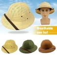 thumbnail image 3 of Parent-child Summer Straw Helmet Pith Sun Hats For Child Women Vietnam War Army Dome Hat Safari Jungle Miners British Cap, 3 of 22