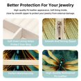 thumbnail image 3 of Dragonfly Travel Portable Square Jewelry Box with Necklace Organizer, Earring Organizer, and Display Case - Ideal for Rings, Earrings, Necklaces, Bracelets, and More - Suitable for Girls and Women, 3 of 6