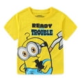 thumbnail image 2 of Minions Stuart and Bob Short Sleeve T-Shirt (Boys), 3 Pack, Sizes 3T-7, 2 of 9