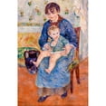 thumbnail image 3 of Renoir, Pierre-Auguste 11x14 Black Modern Framed Museum Art Print Titled - Young Mother 1881, 3 of 5