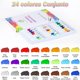 thumbnail image 5 of 52 Piezas kit de Pintura, Juegos de Caballete de Pintura com 1 Bastidores para Pintar y 12 Lienzo para Pintar, 24 Colores Pinturas Lavables no T&oacute;xicas, 10 Pinceles y 1 Paleta Arte Regalo Pe, 5 of 9
