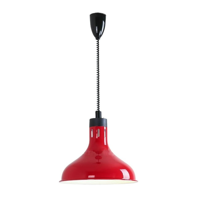 DOLITY Lampe Chauffante Rétractable Suspendue E27 pour Buffet Frites Traiteur Rouge