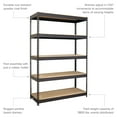 thumbnail image 4 of Iron Horse 3800 Riveted Steel Shelving, 5-Shelf, 18Dx48Wx72H, Black, 4 of 20