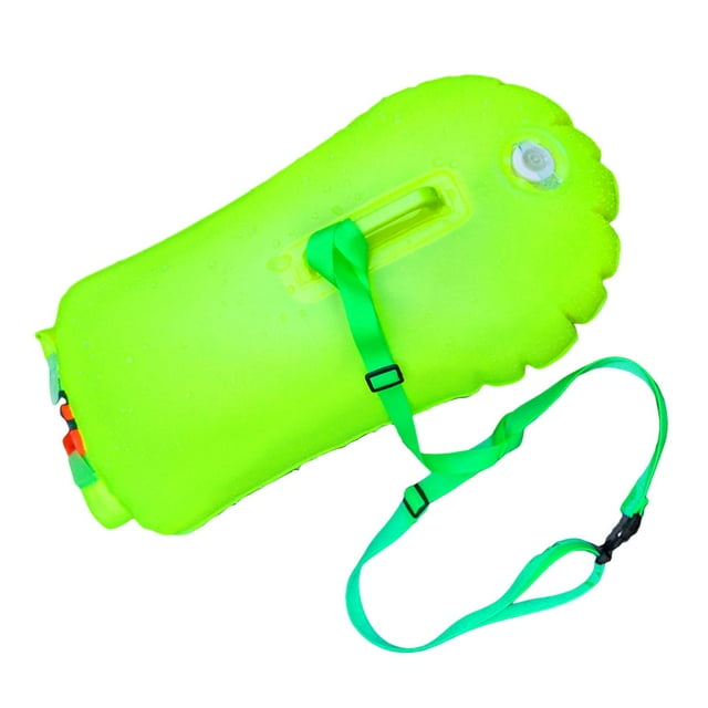 DYNWAVECA Bouée de Natation pour Adultes Sports Nautiques Triathlètes Vert 28L