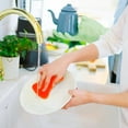 thumbnail image 2 of wamans Scrub Brush for Dishes Super Soft Dishwashing Brush, Thickened Cleaning Brush, Kitchen Dishwashing Cloth, Soapy Scouring Pad,Sky Blue, 2 of 8
