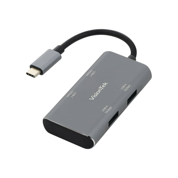 VisionTek USB-C Hub 2x USB-A, 2X USB-C 901539