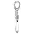 thumbnail image 3 of 14k White Gold Freeform Cross Pendant, 3 of 5