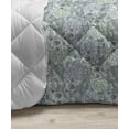 thumbnail image 3 of Spring Down Alternative Comforter, Birds and Floral Hearts Spreading Fresh Vibes, Microfiber Quilt for All Season, 5 Sizes, Pale Salmon Sky Blue, by Ambesonne, 3 of 3