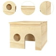 thumbnail image 6 of Bothyi Hamster Wooden Shelter Cabin Chamber for Syrian Hamsters Chinchilla Lemmings, 6 of 8