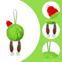 KOYPTL 6PCS 1.57In Christmas Ball Ornaments Set for Tree with Ribbon,Shatterproof Furrry Hanging Bulbs Pendants for Christmas Tree Porch Yard Holiday Decorations for Xmas Birthday Home Party Supplies